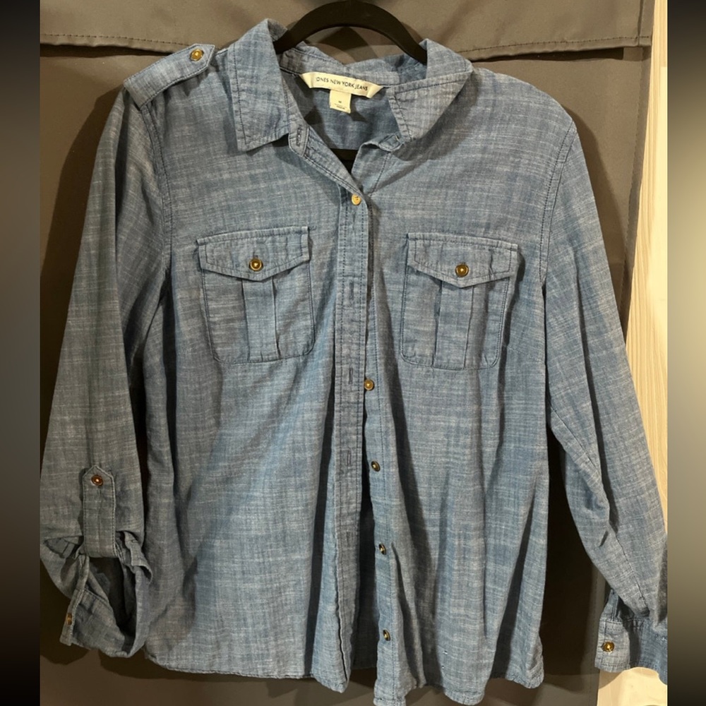 Light weight Jean button up shirt